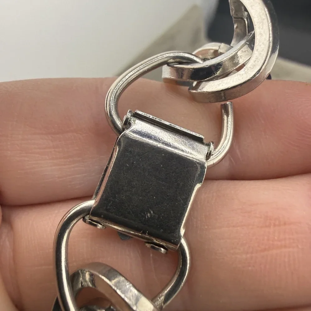 Vintage Necklace‎ Silver Tone Chain 15